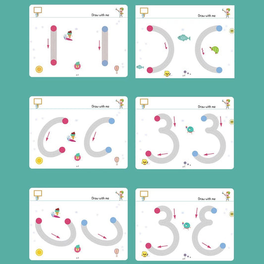 A4 Kids Educational Learning Tracing Book