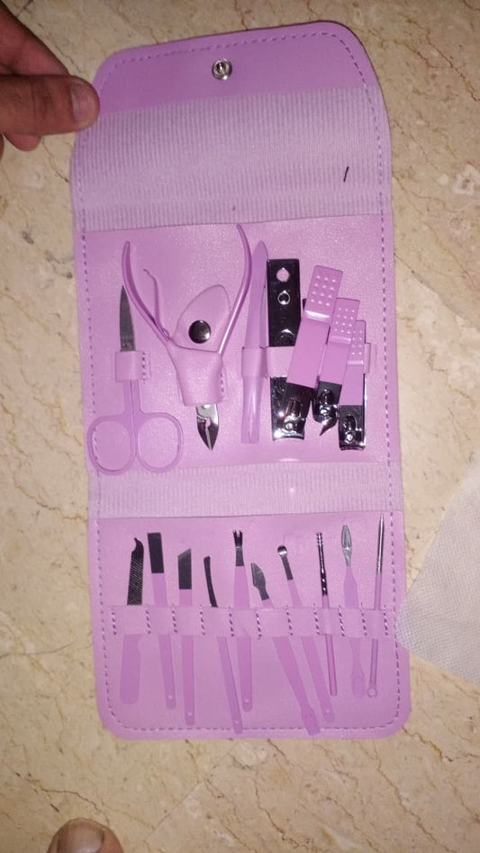 16-in-1 Stainless Steel Nail Care Kit – Manicure & Pedicure Tool Set